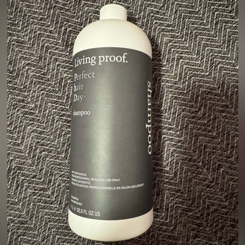 Living Proof Shampoo Bottle - White & Charcoal